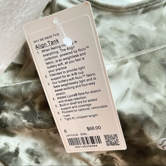 Lululemon Align Cropped Tank Top - Diamond Dye - Picture 4 of 5